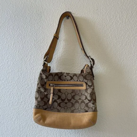 Coach C05K-9362 Khaki Signature Leather Slim Crossbody Shoulder Bag - Picture 2 of 10